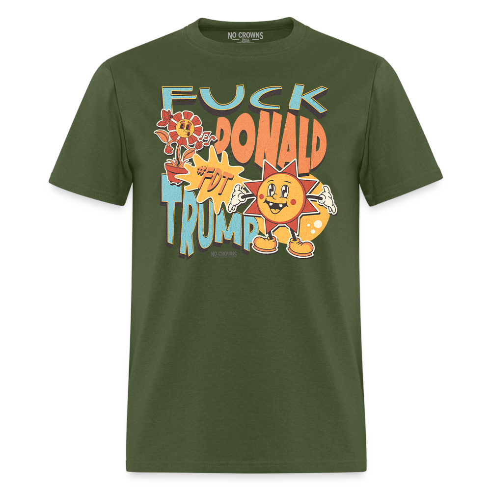 FDT Fuck Donald Trump Cute Funny Cartoon T-Shirt