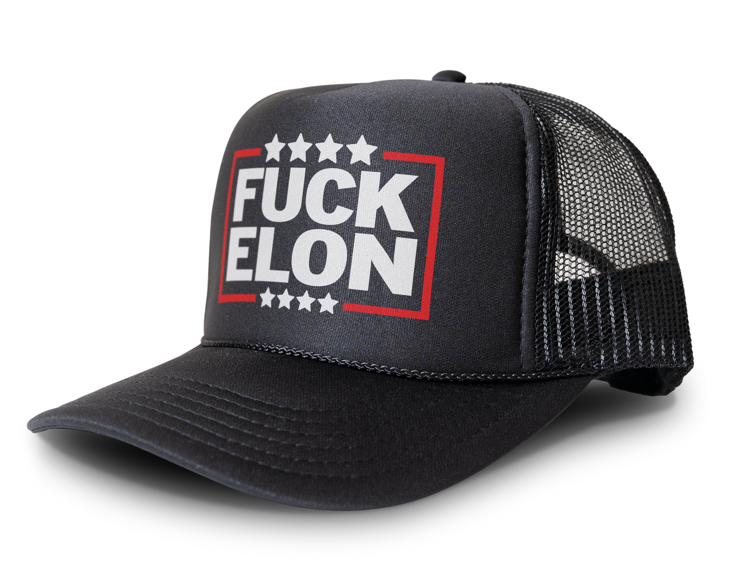 Fuck Elon Trucker Hat - Anti Elon Musk Statement Cap