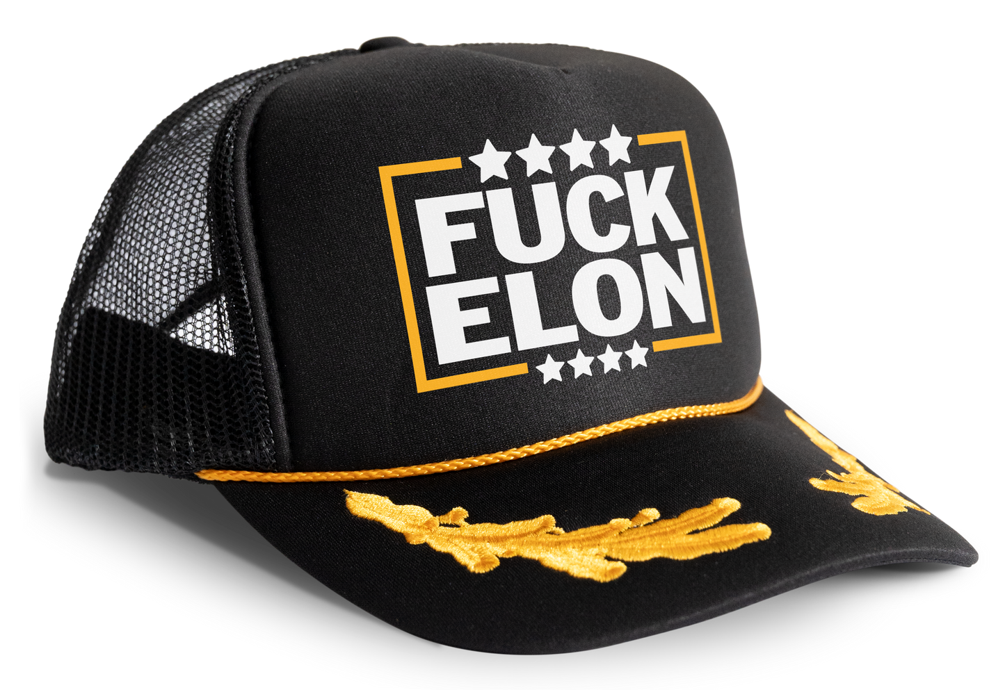 Fuck Elon Trucker Hat - Anti Elon Musk Statement Cap