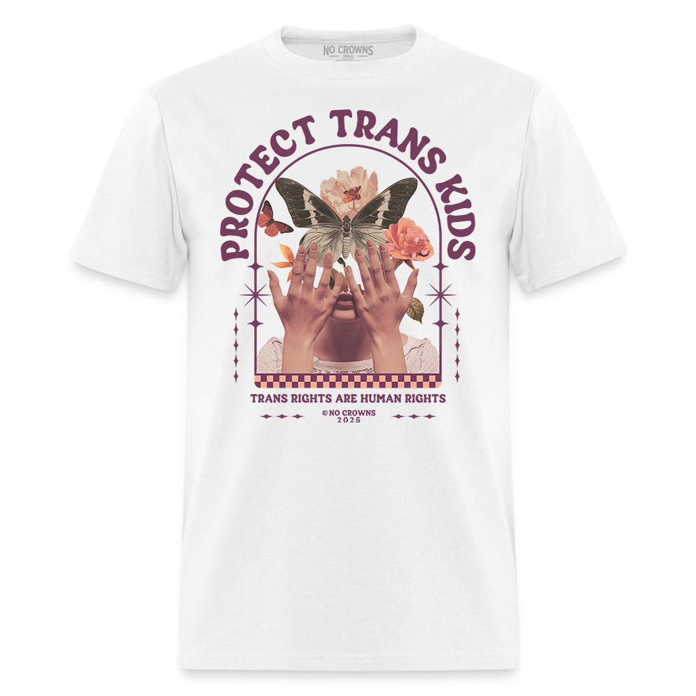 Protect Trans Kids T-Shirt – LGBTQ+ Pride Butterfly Graphic Tee