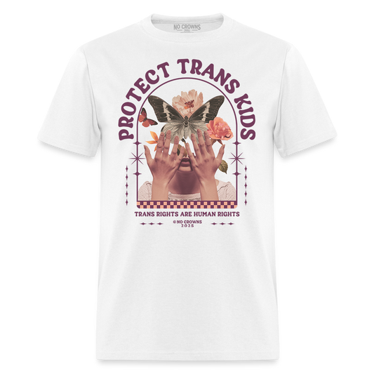 Protect Trans Kids T-Shirt – LGBTQ+ Pride Butterfly Graphic Tee