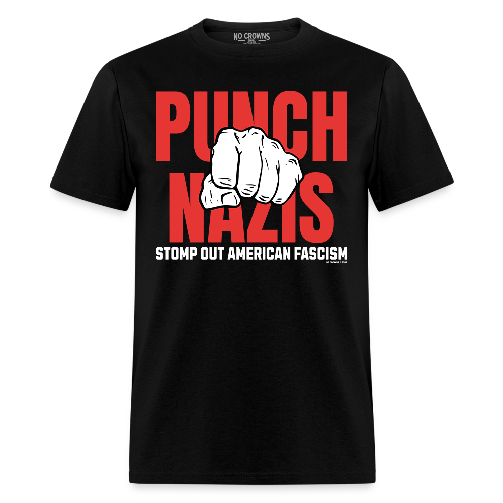 Punch Nazis T-Shirt – Unisex Anti-Fascist Hardcore Punk Stand Against Hate Statement Tee