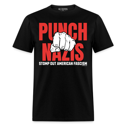 Punch Nazis T-Shirt – Unisex Anti-Fascist Hardcore Punk Stand Against Hate Statement Tee